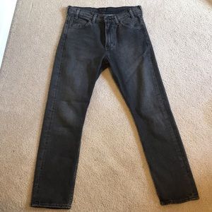 Never worn Levi’s 505 C orange tab cropped jeans